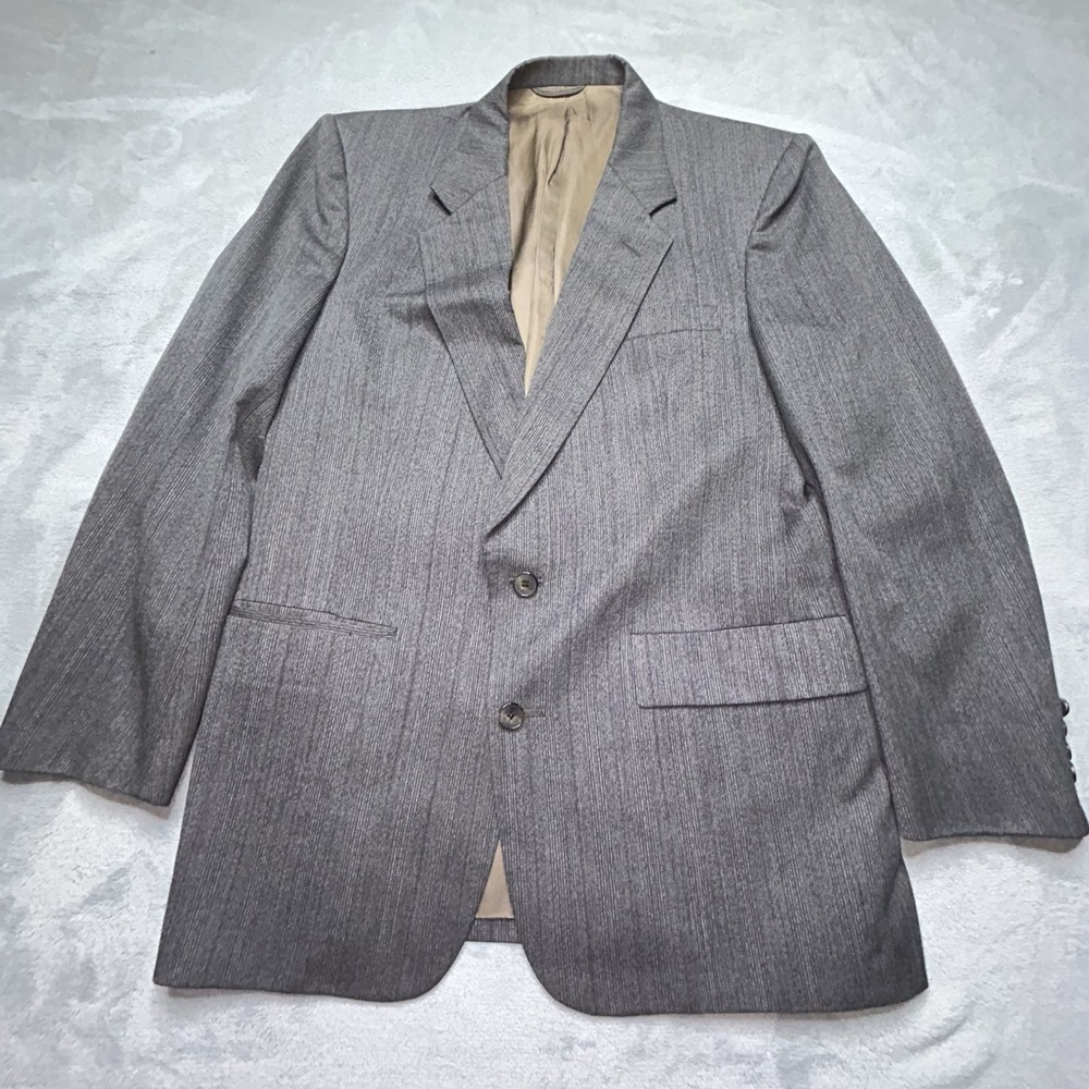 Christian Dior Monsieur Blazer Gray Wool Sport Coat Mens 42R Large USA